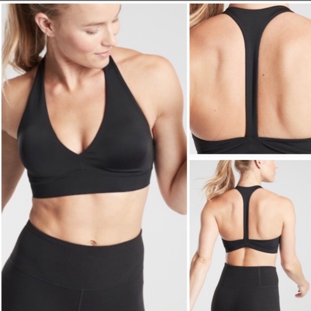 NWT Athleta Yin Sports Bra Black